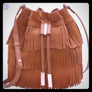 Vince Camuto Suede Fringe handbag